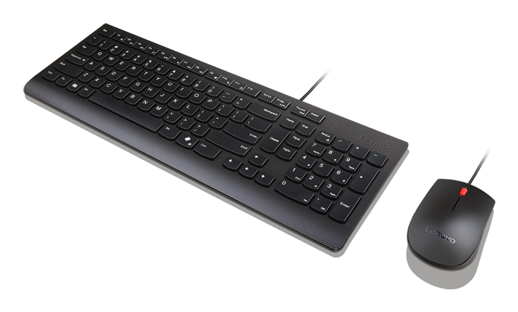 Lenovo 4X31R64414 Keyboard and Mouse Set – Full-Size USB German Black