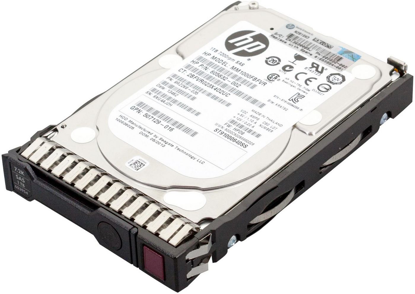 Hewlett Packard Enterprise 653954-001 1TB SAS 2.5" SFF 7200RPM Hard Drive