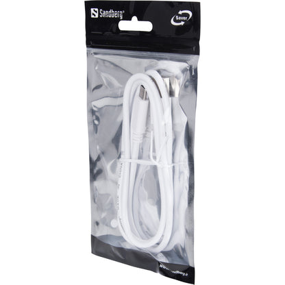 Sandberg 336-15 USB-C to USB-A 2.0 Cable 1m White – Plug & Play