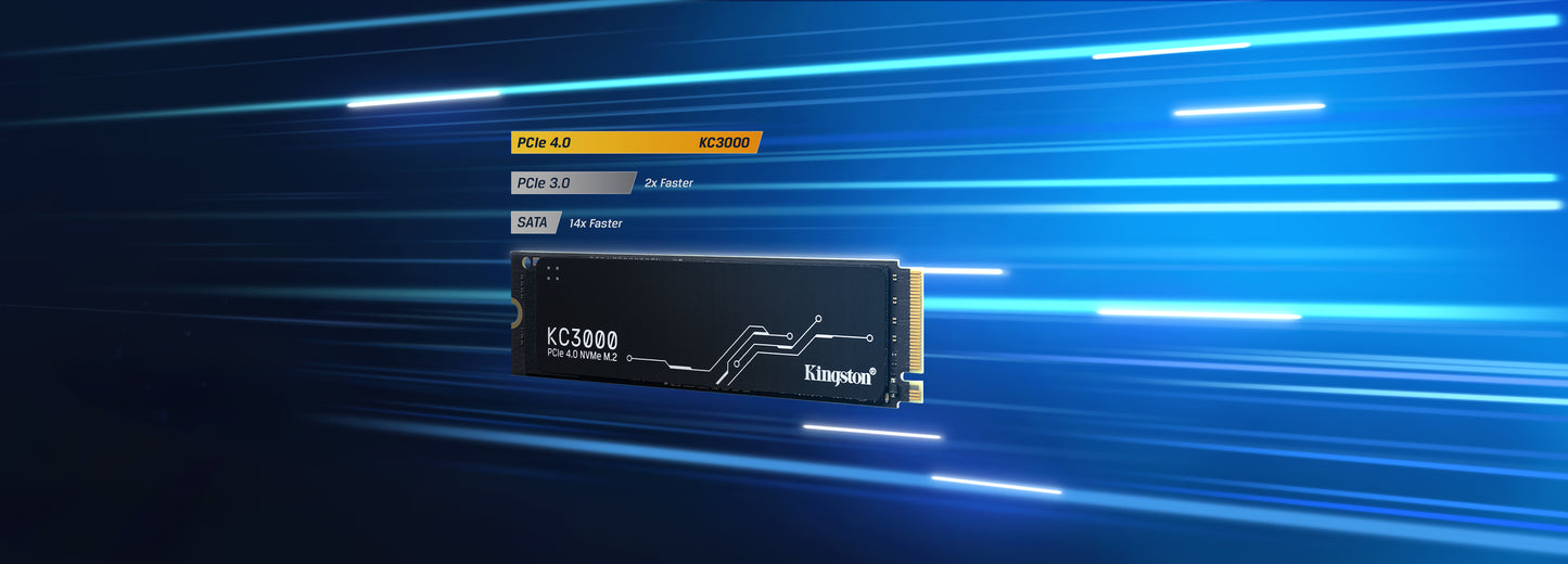 Kingston SKC3000S/512G Internal SSD – 512GB M.2 2280 NVMe PCIe 4.0