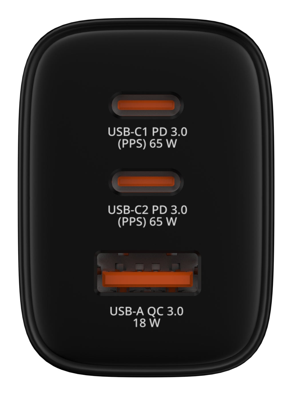 Verbatim 32352 GaN Charger 65W EU Plug Black – USB-C & USB-A Fast Charging