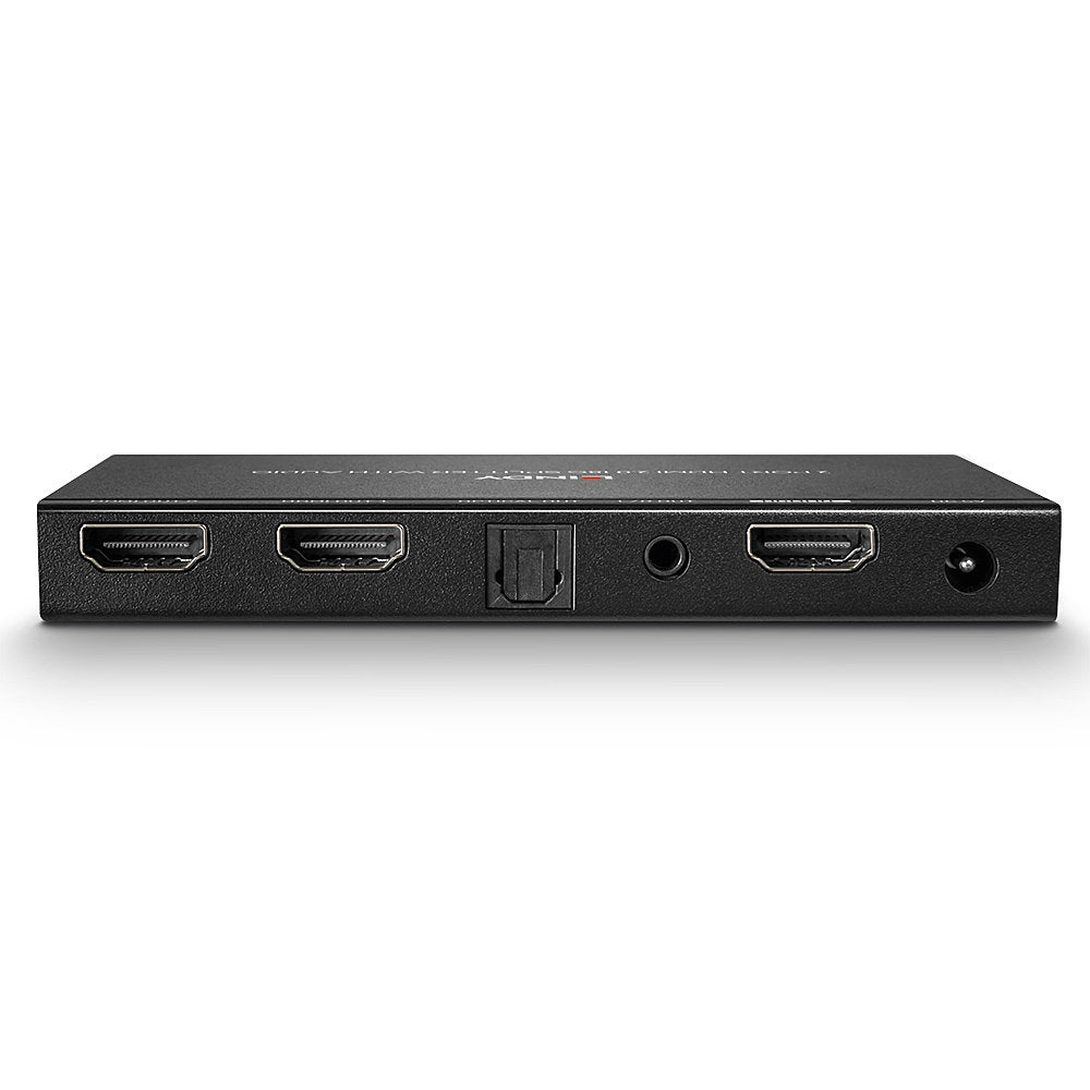 Lindy 38230 HDMI Splitter – 2 Port 18G, Audio Out, 4K 60Hz, Downscaling
