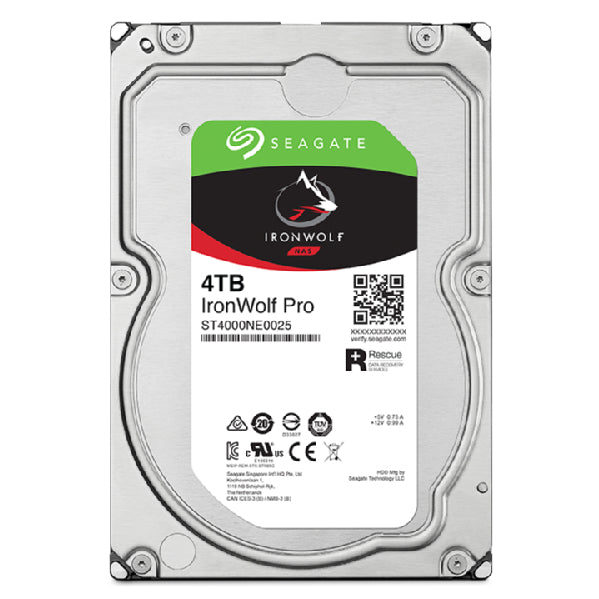 Seagate ST4000NT001 IronWolf Pro 4TB 7200RPM 256MB 3.5" Internal Hard Drive