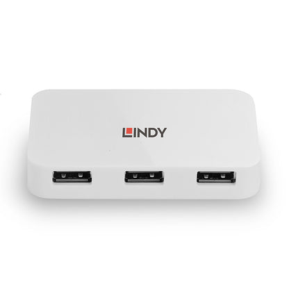 Lindy 43143 USB 3.0 Hub Basic 4 Port – SuperSpeed 5Gbps, White