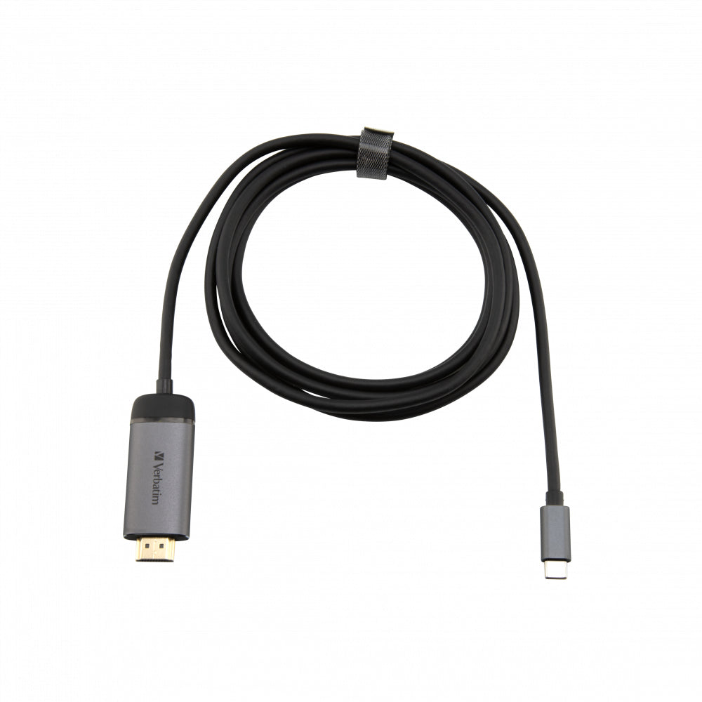 Verbatim 49144 USB Type-C to HDMI Video Adapter 1.5m Black/Silver