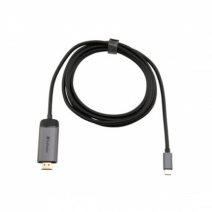 Verbatim 49144 USB Type-C to HDMI Video Adapter 1.5m Black/Silver