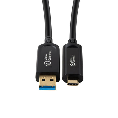 MicroConnect MC-USB3.2CA20OP USB 3.2 Gen 2 20m USB A to USB C Cable – 10Gbps, Black