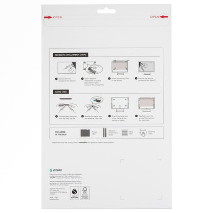 eSTUFF GLBB12277156 Display Privacy Filter – 12.5" Frameless, 16:9, Anti-Glare