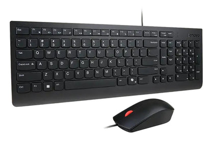 Lenovo 4X31R64409 Keyboard and Mouse – Full-Size USB Danish Black Wired Combo