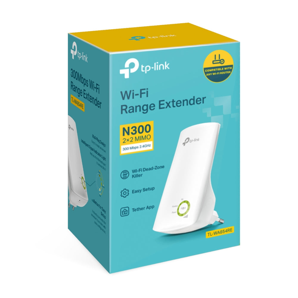 TP-Link TL-WA854RE Network Repeater – 300Mbps Wi-Fi Range Extender, 2.4GHz, CE