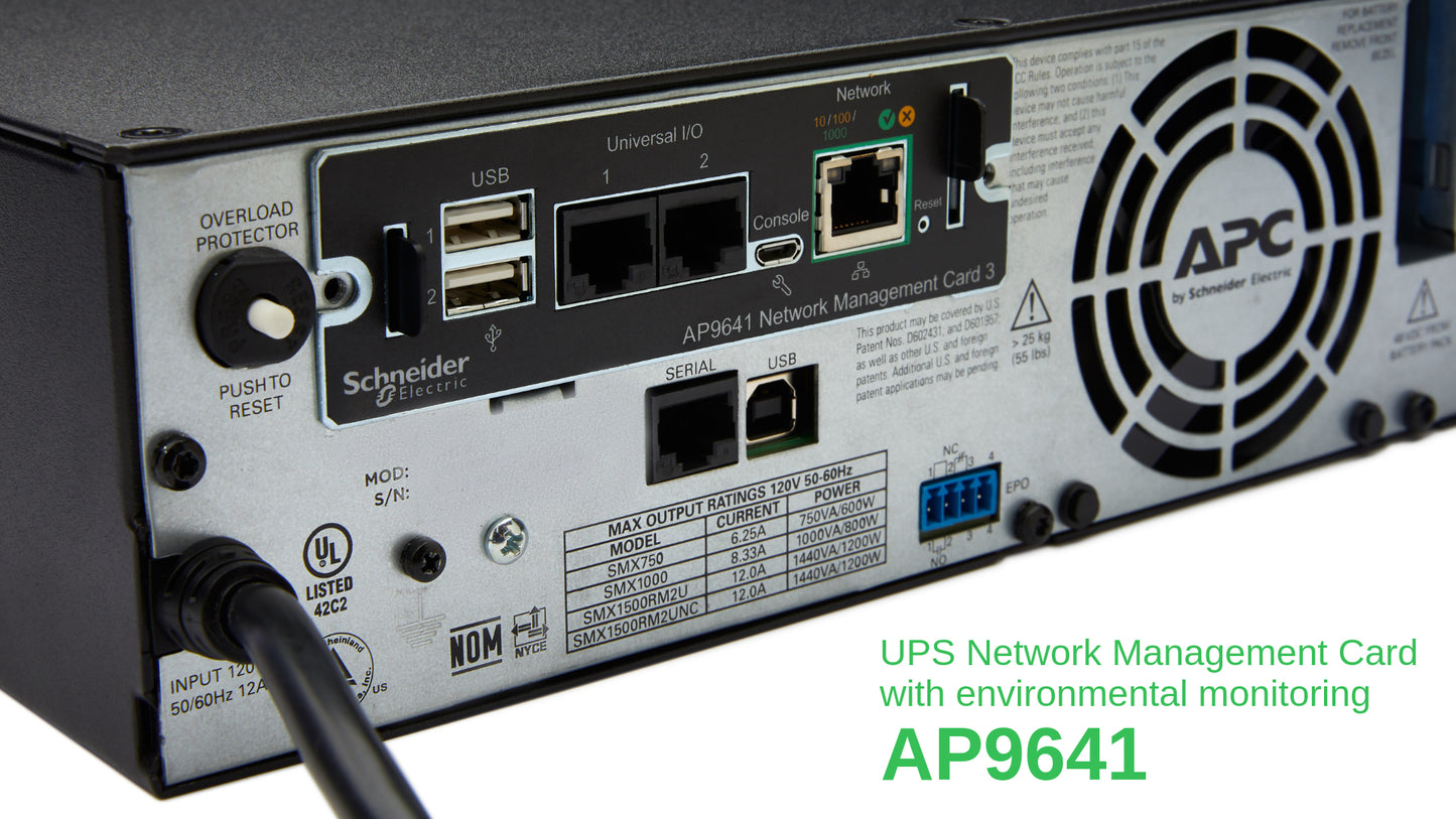 APC AP9641 Smart-UPS Network Management Card Gen3 with Environmental Monitoring
