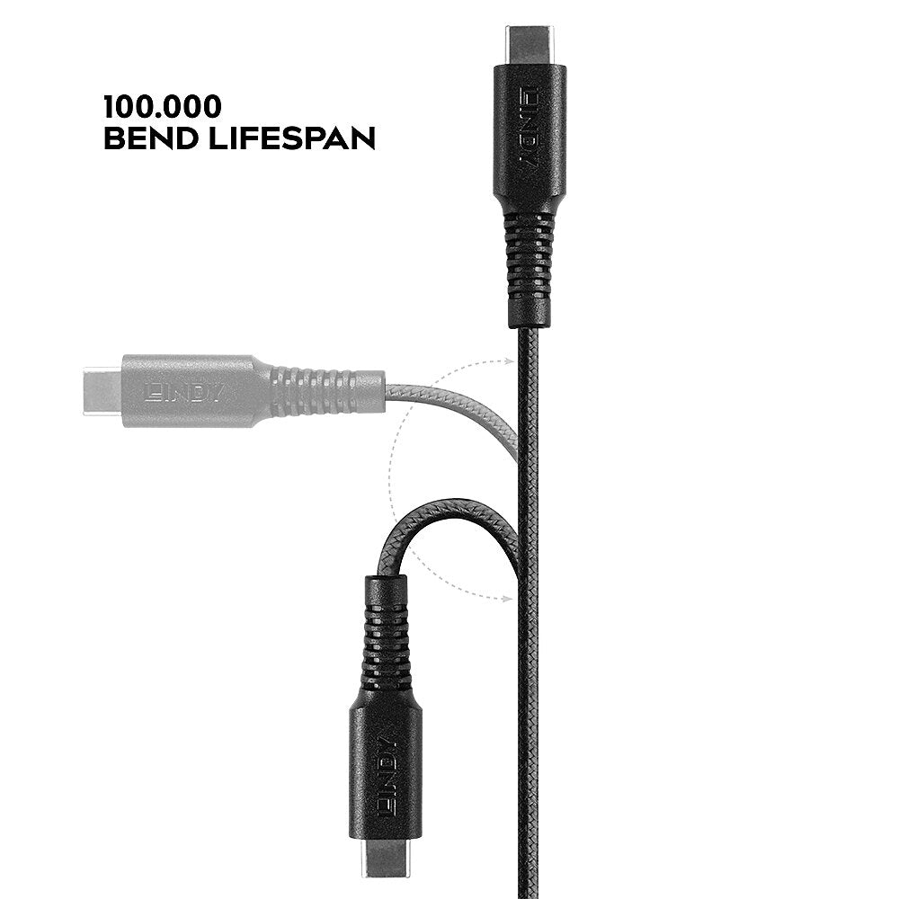 Lindy 31285 USB C to Lightning Cable – 0.5m Reinforced for Apple Devices