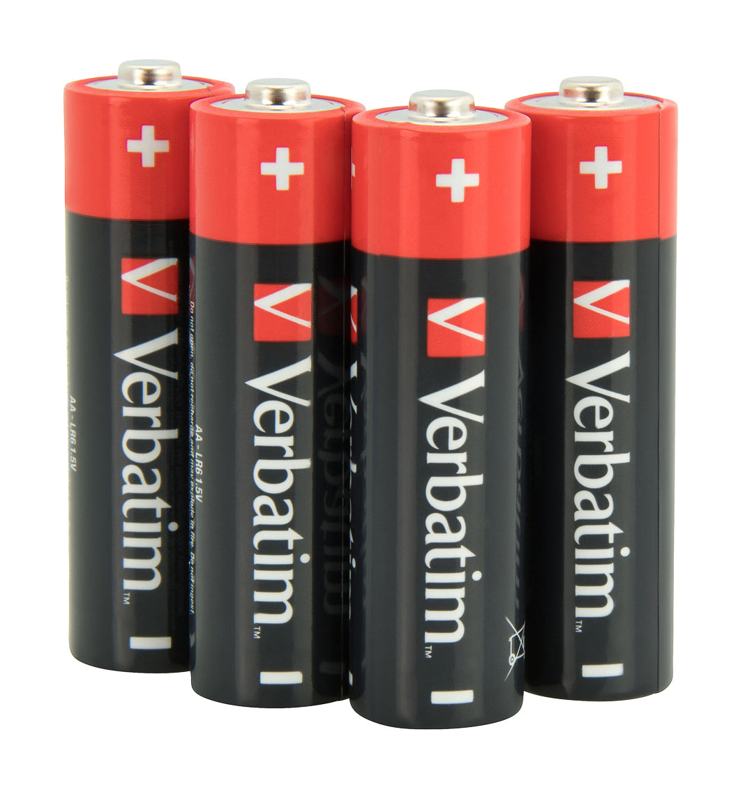 Verbatim 49875 AA Alkaline Batteries – 1.5V 10-Pack Single-Use Cylindrical