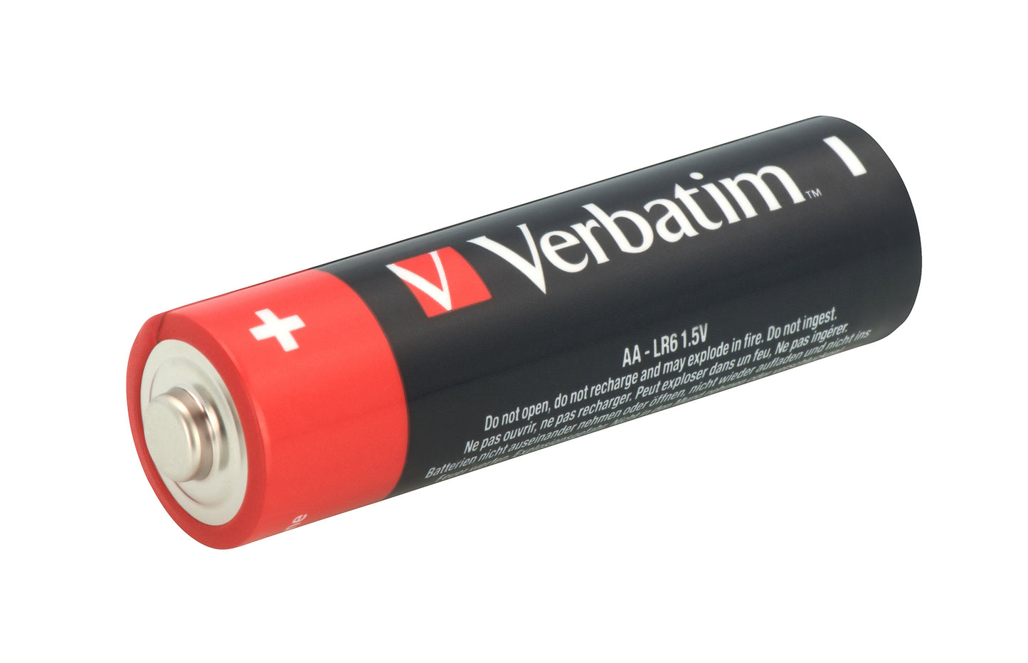 Verbatim 49875 AA Alkaline Batteries – 1.5V 10-Pack Single-Use Cylindrical