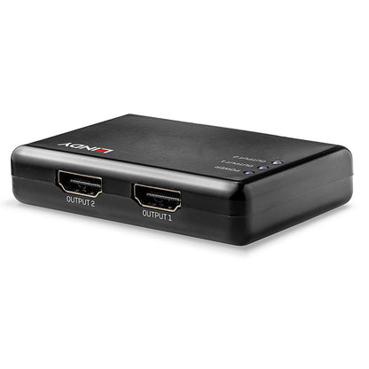 Lindy 38357 2 Port HDMI 10.2G Splitter – Compact 4K Ultra HD, CE Certified