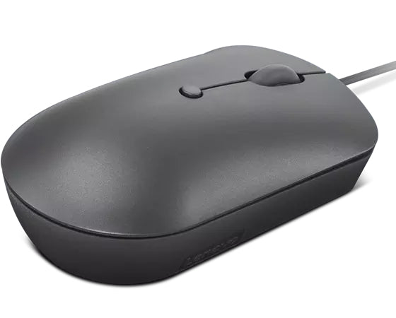 Lenovo GY51D20876 USB-C Wired Compact Mouse – Optical, Grey, 2400 DPI
