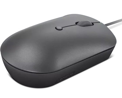 Lenovo GY51D20876 USB-C Wired Compact Mouse – Optical, Grey, 2400 DPI