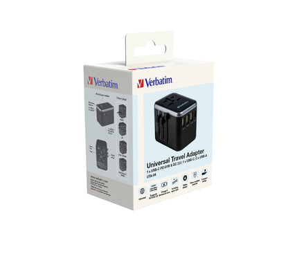 Verbatim 49546 Universal Travel Adapter – 61W 5-Port USB Charger
