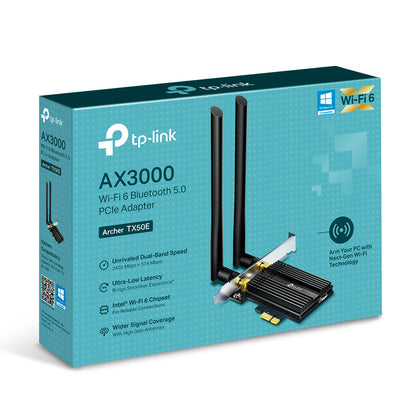 TP-Link ARCHER TX50E PCIe Wi-Fi 6 Card Dual-Band 2402Mbps Bluetooth 5.0