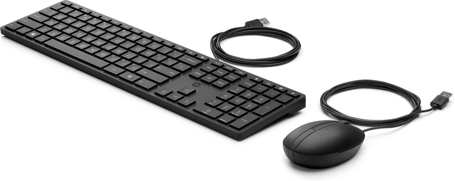 HP 9SR36AA#ABE Wired Desktop 320MK Mouse and Keyboard – Full-Size USB Black