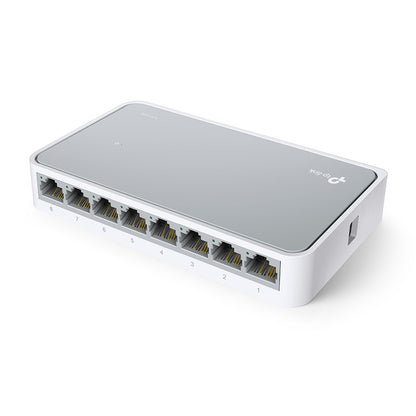 TP-Link TL-SF1008D 8-Port Unmanaged Fast Ethernet Network Switch – White