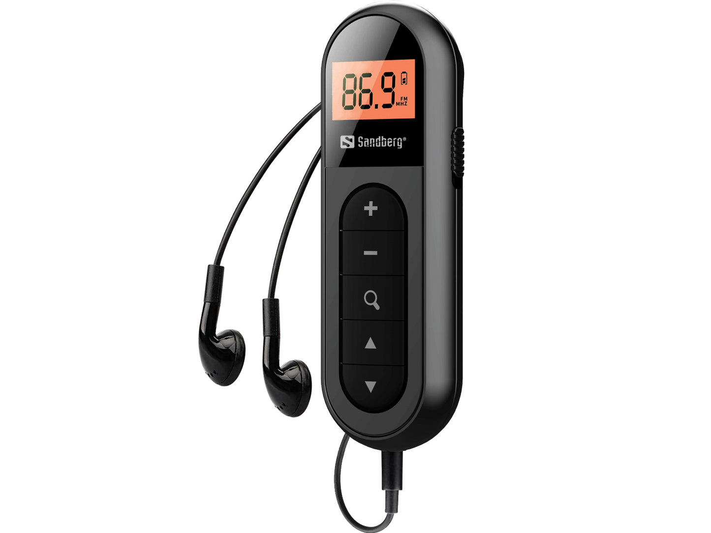 Sandberg 421-01 Pocket Radio – Portable FM Rechargeable Black