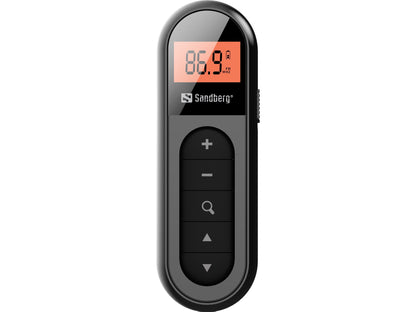 Sandberg 421-01 Pocket Radio – Portable FM Rechargeable Black