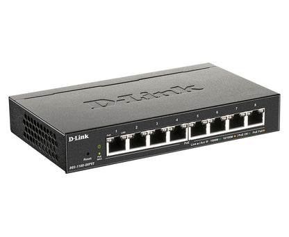 D-Link DGS-1100-08PV2/E 8-Port Gigabit PoE Managed Network Switch