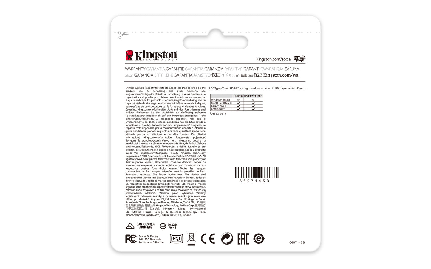 Kingston DT70/128GB USB Flash Drive – 128GB USB-C 3.2 Gen 1, Black