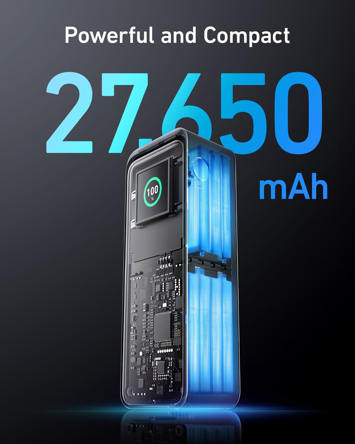 Anker A1340011 Prime 27650mAh Power Bank – 250W 2x USB-C 1x USB-A Black