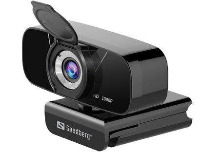 Sandberg 134-15 USB Chat Webcam 1080P HD Full HD with Privacy Shutter