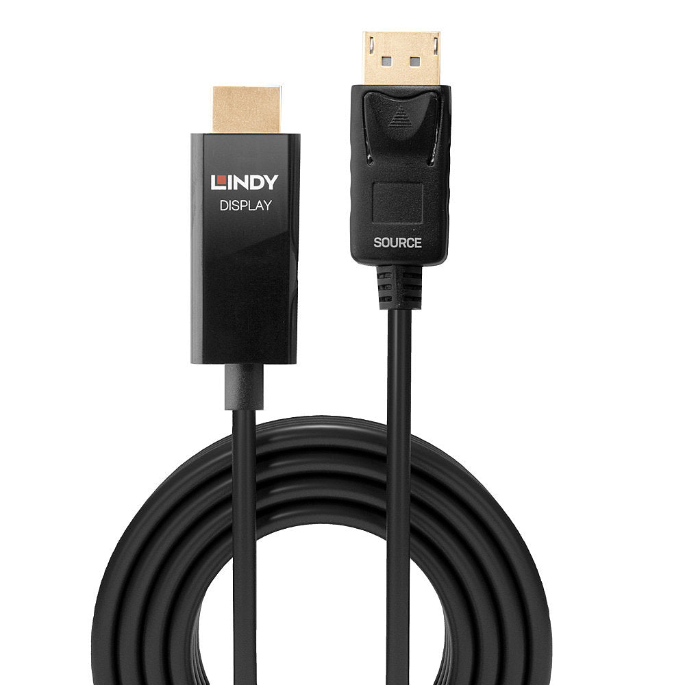 Lindy 40926 2m Active DisplayPort to HDMI Cable – 4K HDR, RoHS Certified