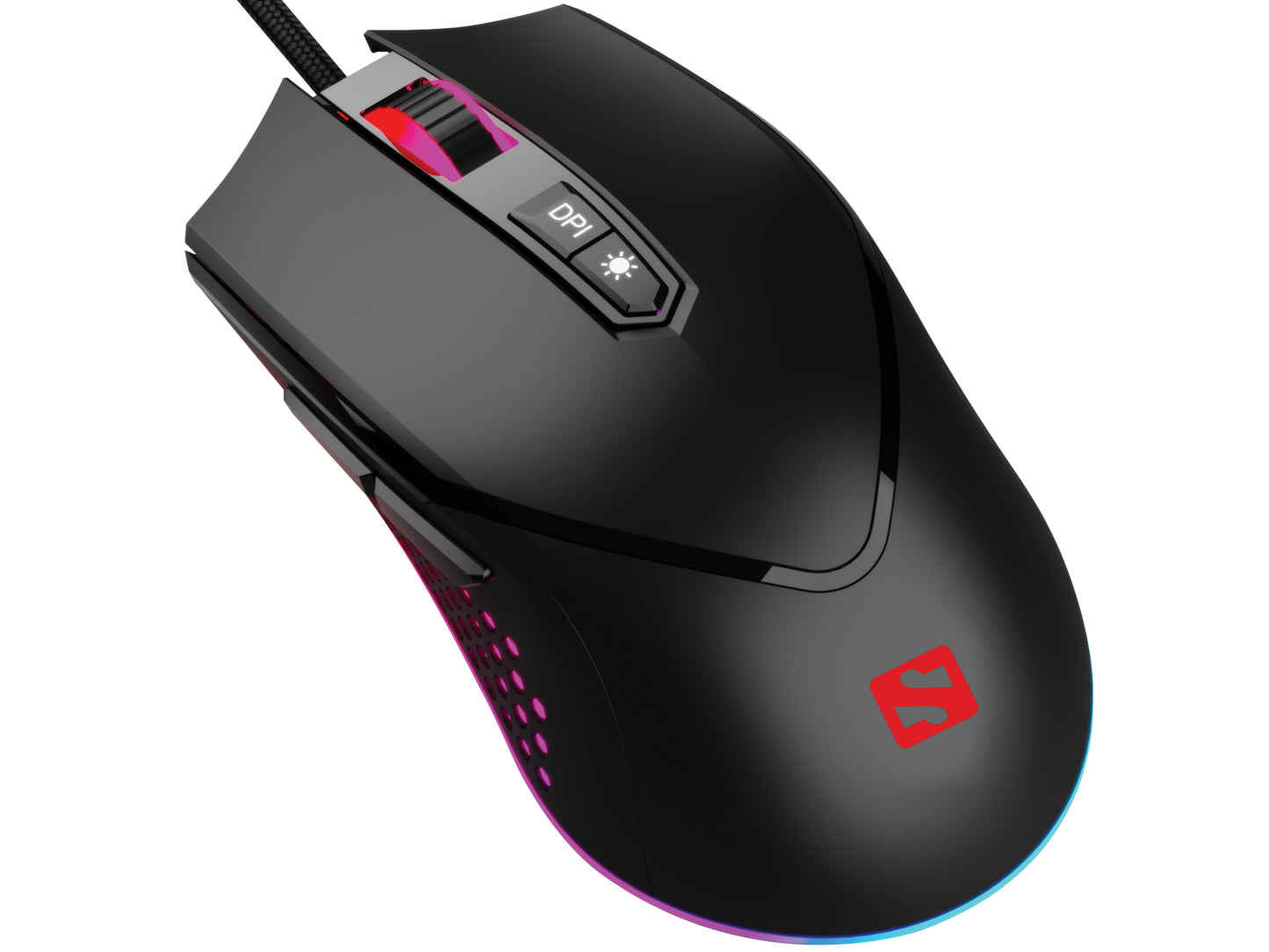 Sandberg 640-20 Azazinator Mouse – Gaming USB 6400 DPI 7-Button RGB