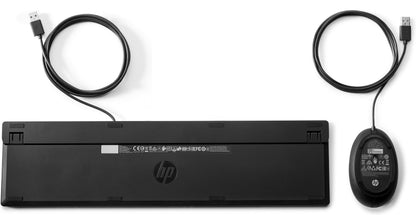 HP 9SR36UT#UUW Wired Desktop 320MK Mouse and Keyboard – USB, Black