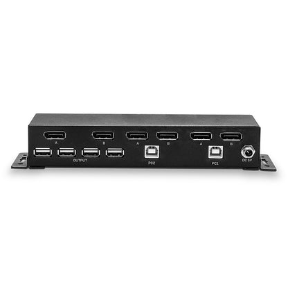 Lindy 39306 2 Port Dual Head DisplayPort 1.2 KVM Switch
