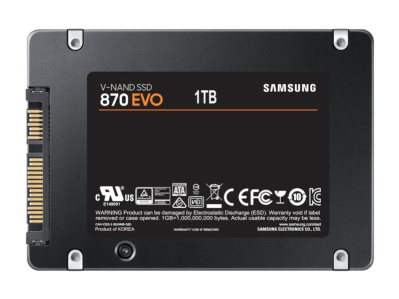 Samsung MZ-77E1T0B/EU-RFB 870 EVO 1TB 2.5" SATA III V-NAND SSD