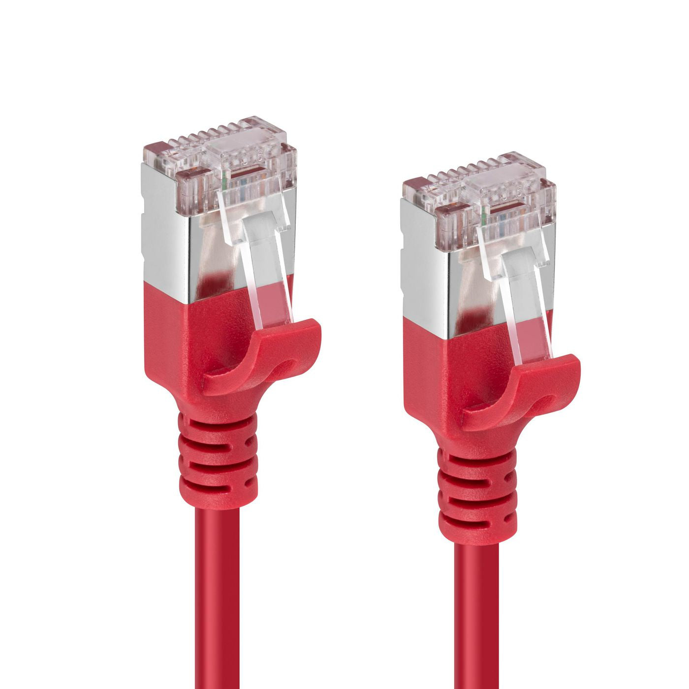 MicroConnect V-FTP6A0015R-SLIM Cat6a U/FTP Network Cable 0.15m Red LSZH