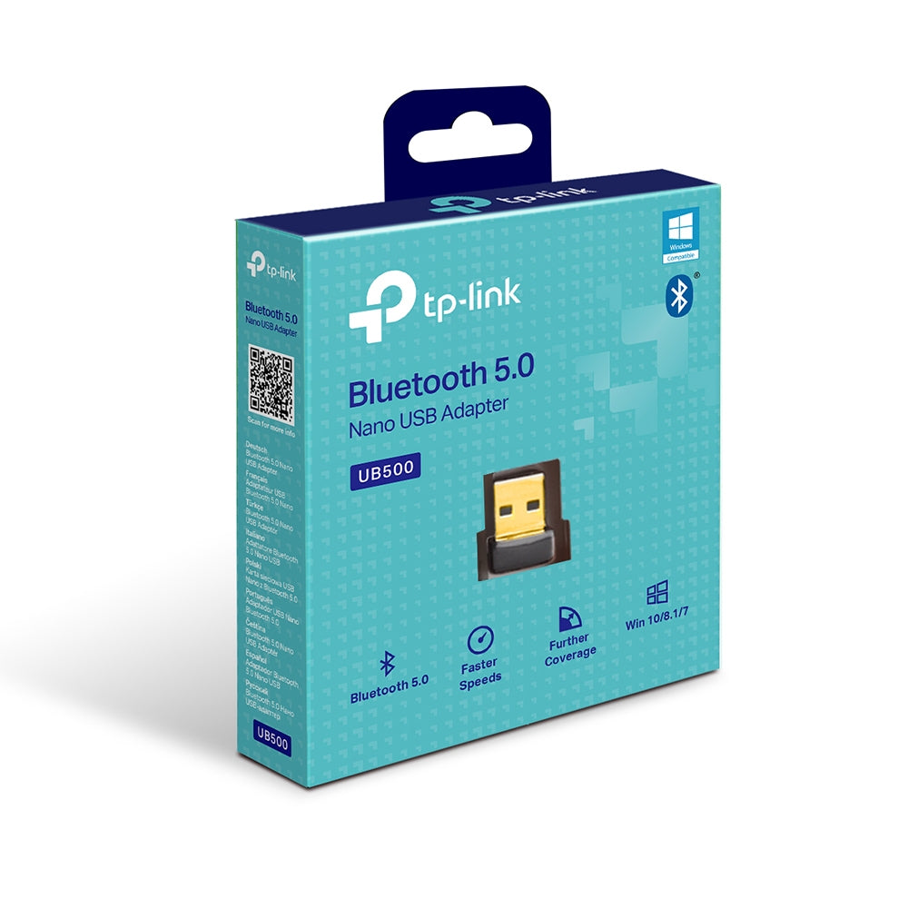 TP-Link UB500 Bluetooth 5.0 Nano USB Adapter – Wireless, USB 2.0, Black
