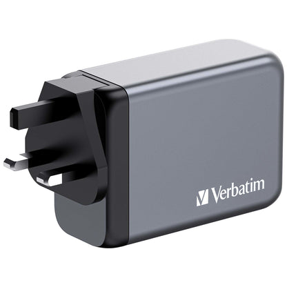 Verbatim 32205 GaN Charger 240W 4-Port USB-C/A Fast Charging Wall Adapter