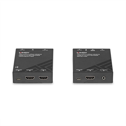 Lindy 39383 KVM Extender – 70m Cat.6 HDMI 4K60 USB Audio Transmitter & Receiver