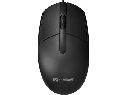 Sandberg 331-00 USB Mouse – Ambidextrous Wired 1200 DPI Black