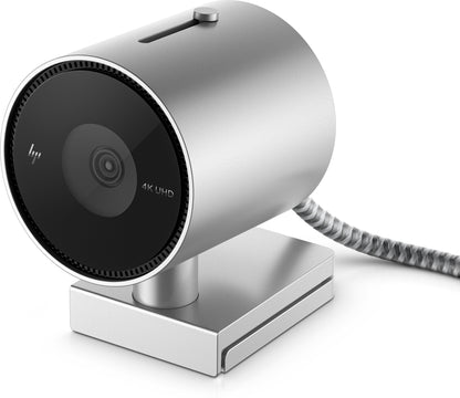 HP 4C9Q2AA#ABB 950 4K Webcam – Ultra HD, USB 3.2, Auto Focus, Black/Silver