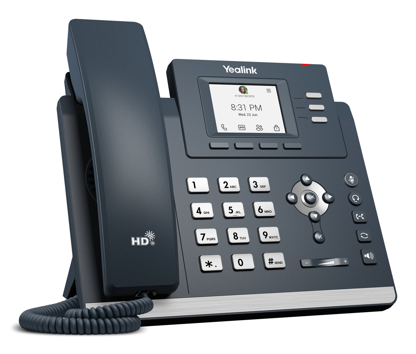 Yealink 1301016 IP Phone MP52 E2 Teams – 2.4" LCD, Gigabit Ethernet, Grey