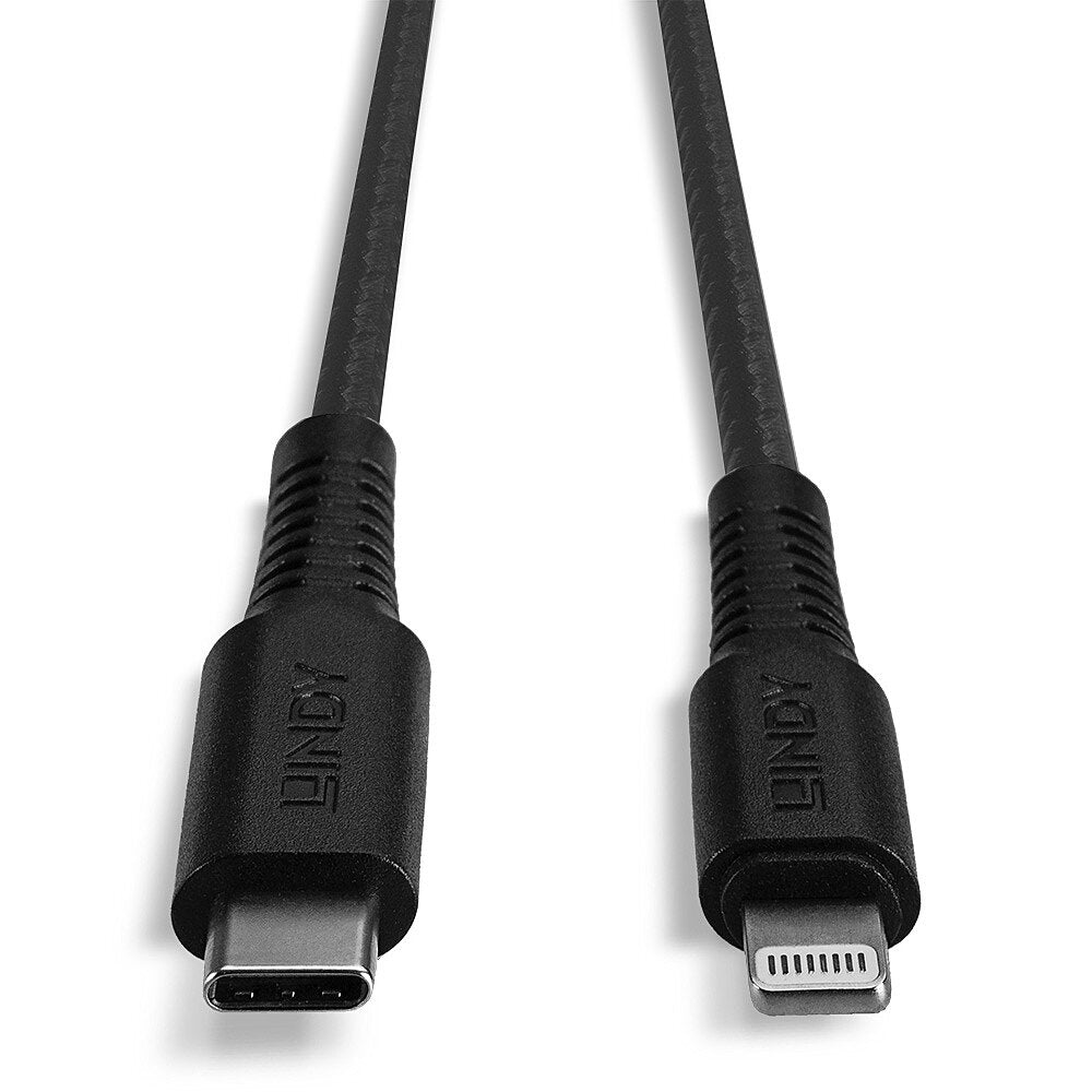 Lindy 31285 USB C to Lightning Cable – 0.5m Reinforced for Apple Devices