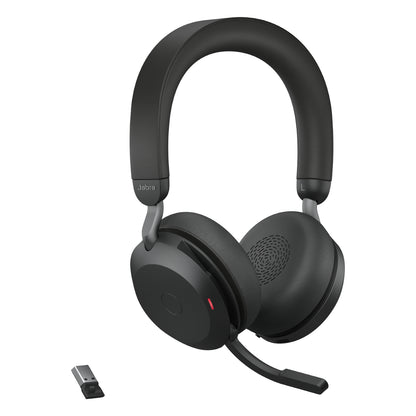 Jabra 27599-989-999 Evolve2 75 Wireless Headset – USB-A UC Black ANC