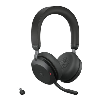 Jabra 27599-999-899 Evolve2 75 Link380c Wireless Headset with ANC – Black, USB-C