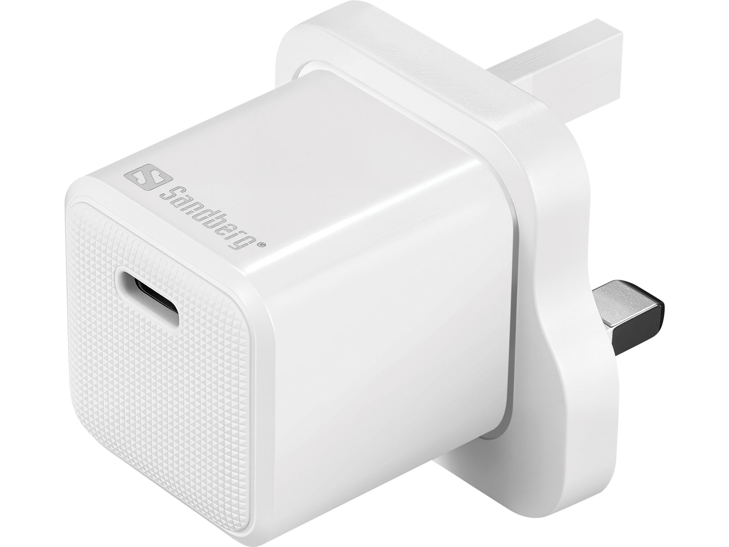 Sandberg 441-64 USB-C AC 20W Charger UK Plug with 1m Lightning Cable
