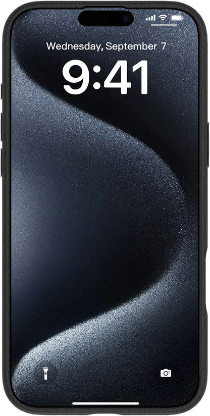 eSTUFF ES67160020 Smart Phone Case – Black Leather Cover 15.5cm (6.1")