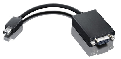 Lenovo 03X6865 Mini DisplayPort to VGA Adapter – Black Video Cable, 200mm