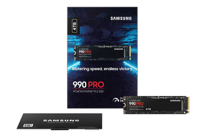 Samsung MZ-V9P4T0BW 990 PRO 4TB M.2 PCIe 4.0 NVMe SSD – V-NAND MLC